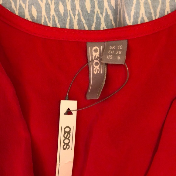 ASOS tie red top - Picture 4 of 7